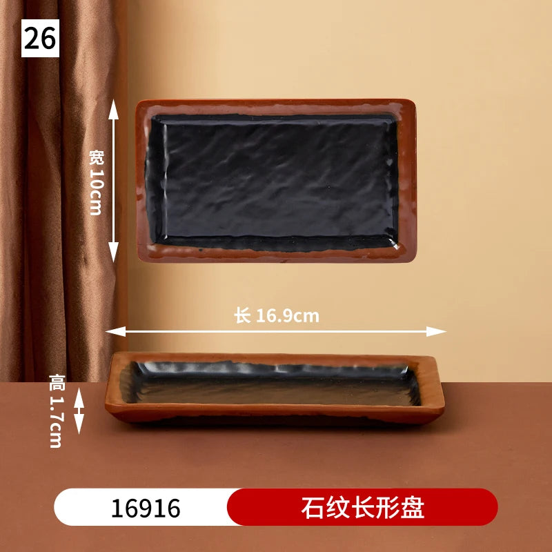 Japanese melamine dinner plate from 𝕄𝕔 𝕋𝕙𝕖 𝔹𝕝𝕒𝕔𝕜 𝔻𝕚𝕒𝕞𝕠𝕟�