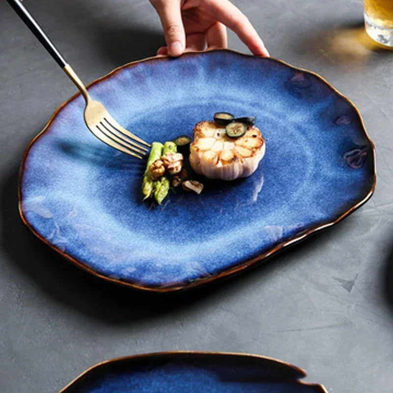 Elegant luxury dinnerware set by MC THE BLACK DIAMOND featuring white porcelain plates and matching cups for sophisticated dining.